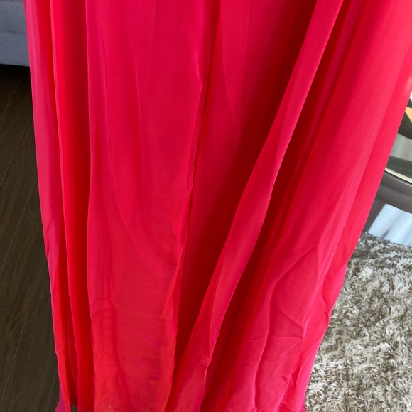 Pink and orange prom/grad dress with train - Picture 10 of 15